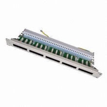 Voice Patch Panel with 25 Ports for 19-Inch Network Cabinet